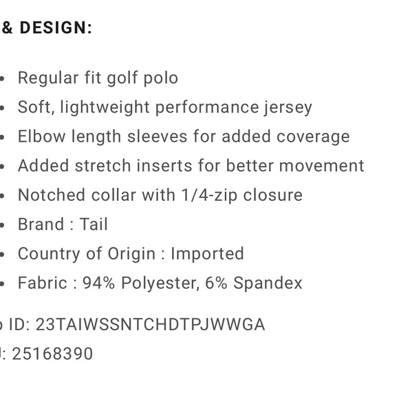 NWT Tail Women's 1/4-Zip Golf Tennis Top Jewel Geo  Sz S & XL  $65 - Picture 6 of 8